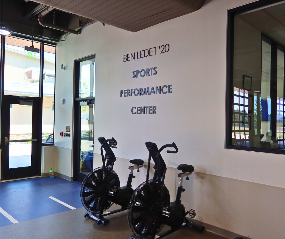 Photo of Ben Ledet Sports Performance Center signage.