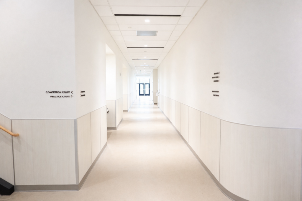 Team Corridor (parallel to the competition gym)